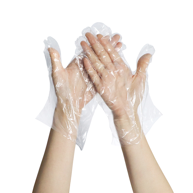 Transparent HDPE Protective Food Disposable Plastic Glove